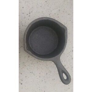Vintage Black Cast Iron Mini Skillet With Handle - SET of 6 pieces - Great Gift